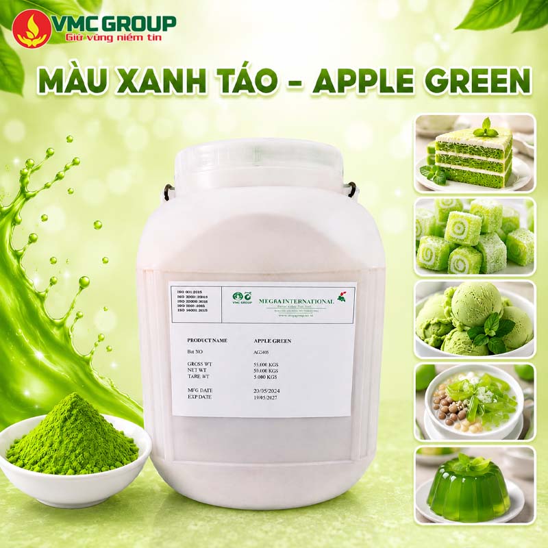 mau xanh tao apple green