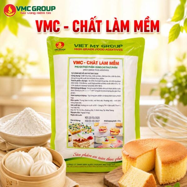 VMC CHẤT LÀM MỀM- TẠO ĐỘ TƠI XỐP, BÓNG MỀM CHO BÁNH