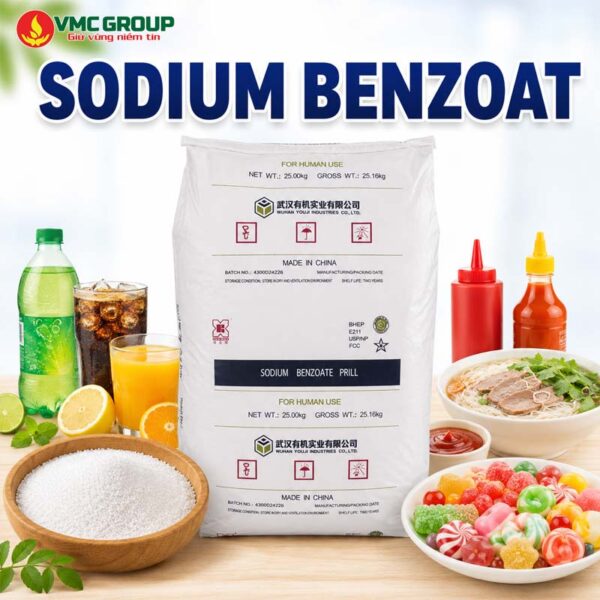 Chất bảo quản Sodium Benzoat dạng hạt