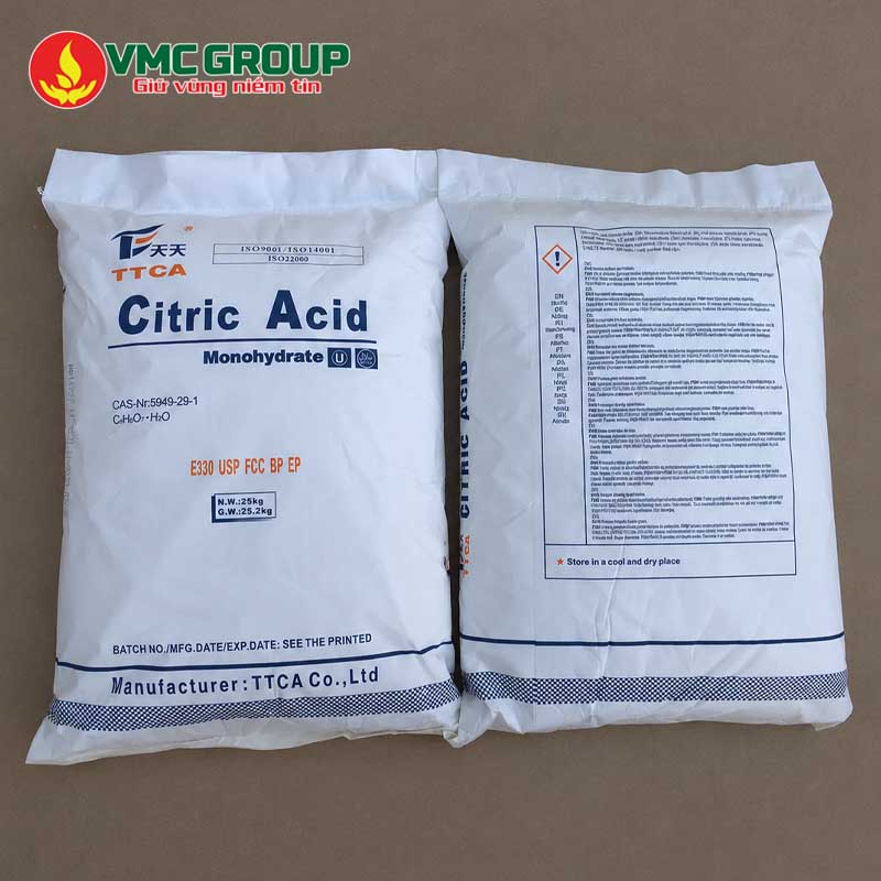 citric acid ttca bao 25kg citric acid ttca- chất điều vị
