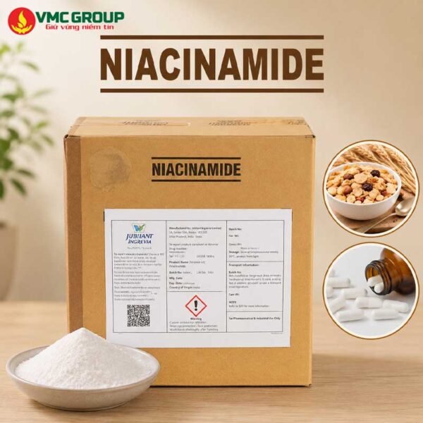 VITAMIN B3 - NIACINAMIDE - NICOTINAMIDE ẤN ĐỘ THÙNG 25KG