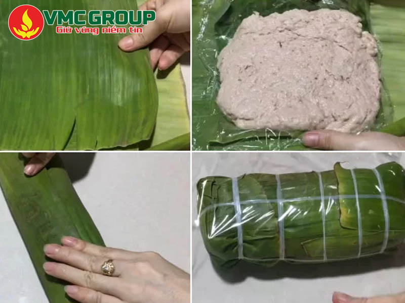 Gói giò heo độn gà