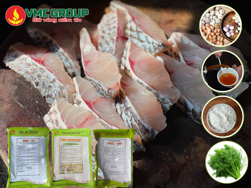 Nguyên liệu, phụ gia sản xuất chả cá rô phi