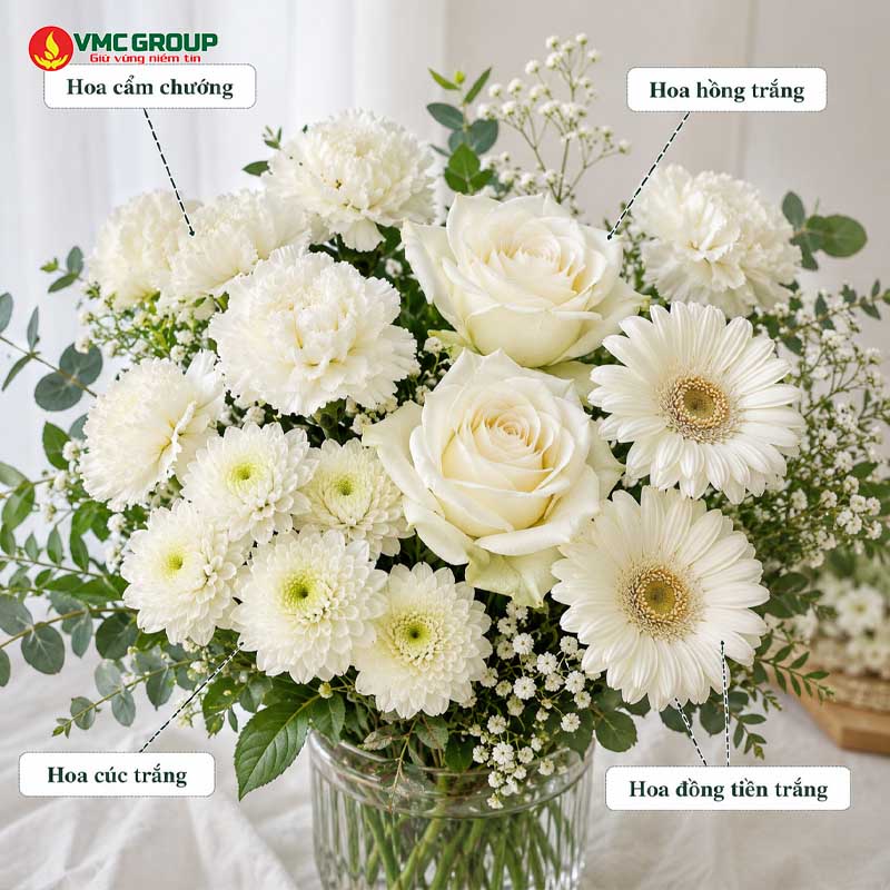 Một số loại hoa nhuộm màu phù hợp