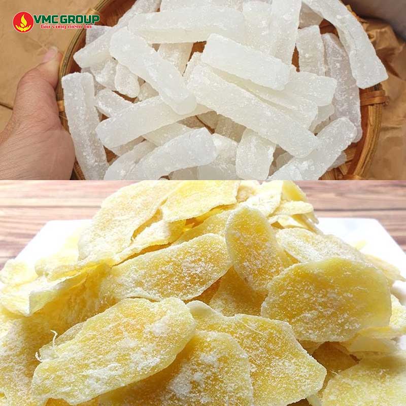 Mứt gừng và mứt bí
