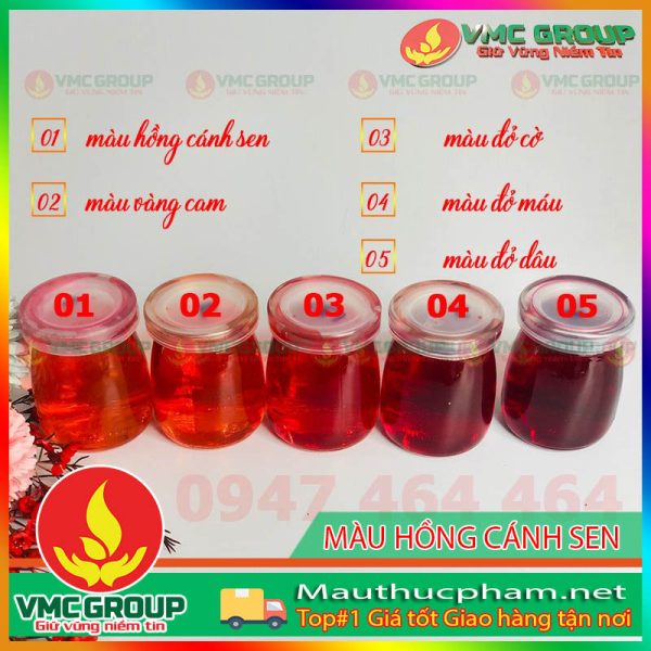 ERYTHROSINE - MÀU HỒNG CÁNH SEN ẤN ĐỘ TAN TRONG NƯỚC