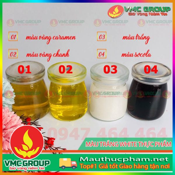 MÀU TRẮNG WHITE TAN TRONG NƯỚC