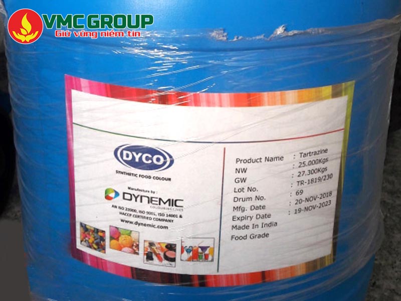 Chọn màu Tartrazine có nguồn gốc xuất xứ rõ ràng