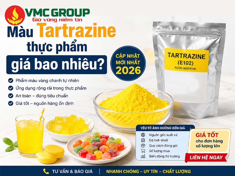 Màu Tartrazine thực phẩm giá bao nhiêu?